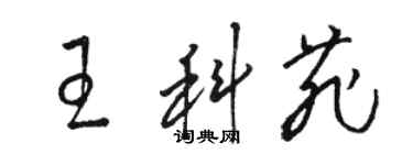 駱恆光王科菲草書個性簽名怎么寫