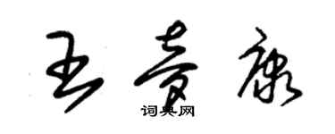 朱錫榮王夢康草書個性簽名怎么寫