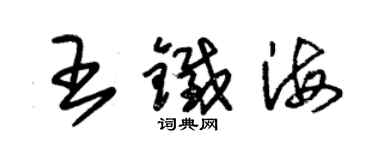 朱錫榮王鐵海草書個性簽名怎么寫