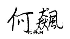 王正良何飆行書個性簽名怎么寫