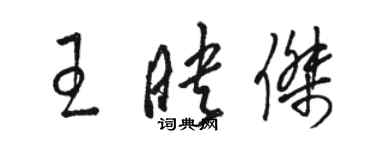 駱恆光王映傑草書個性簽名怎么寫