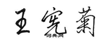 駱恆光王憲菊行書個性簽名怎么寫