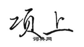 駱恆光項上行書個性簽名怎么寫