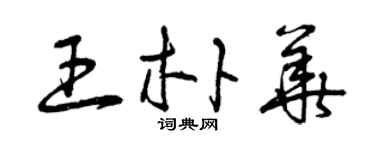 曾慶福王朴華草書個性簽名怎么寫