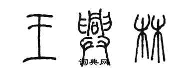 陳墨王興林篆書個性簽名怎么寫