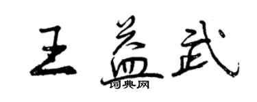 曾慶福王益武行書個性簽名怎么寫