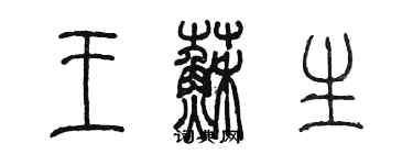 陳墨王蘇生篆書個性簽名怎么寫