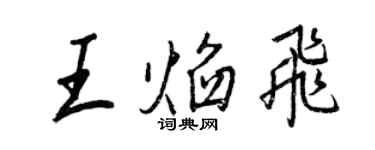 王正良王焰飛行書個性簽名怎么寫