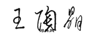 駱恆光王陶晶草書個性簽名怎么寫