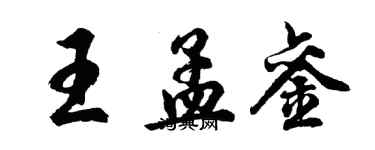 胡問遂王孟鑾行書個性簽名怎么寫