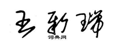 朱錫榮王新瑞草書個性簽名怎么寫