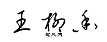 梁錦英王柳香草書個性簽名怎么寫