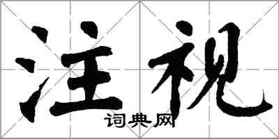 翁闓運注視楷書怎么寫