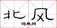范連陞北風隸書怎么寫
