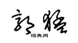 朱錫榮郭猛草書個性簽名怎么寫