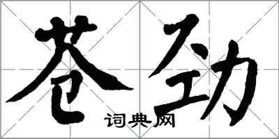 翁闓運蒼勁楷書怎么寫