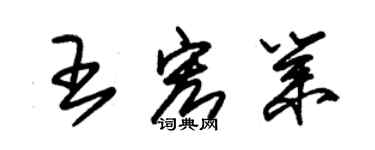 朱錫榮王宏業草書個性簽名怎么寫