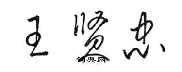 駱恆光王賢忠草書個性簽名怎么寫