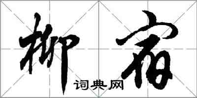 胡問遂柳宿行書怎么寫