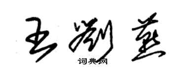 朱錫榮王劉燕草書個性簽名怎么寫