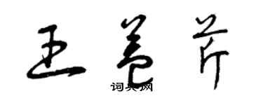 曾慶福王益芹草書個性簽名怎么寫