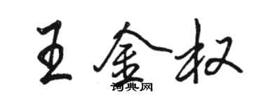 駱恆光王金權行書個性簽名怎么寫