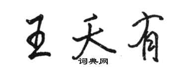 駱恆光王夭有行書個性簽名怎么寫