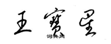 梁錦英王寶星草書個性簽名怎么寫