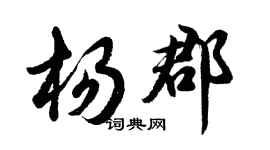 胡問遂楊郡行書個性簽名怎么寫