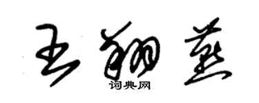 朱錫榮王翔燕草書個性簽名怎么寫