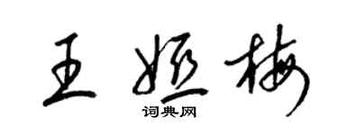 梁錦英王婭梅草書個性簽名怎么寫