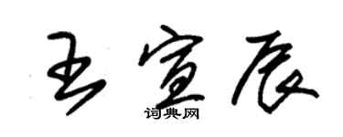 朱錫榮王宣辰草書個性簽名怎么寫