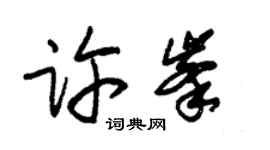 朱錫榮許峰草書個性簽名怎么寫