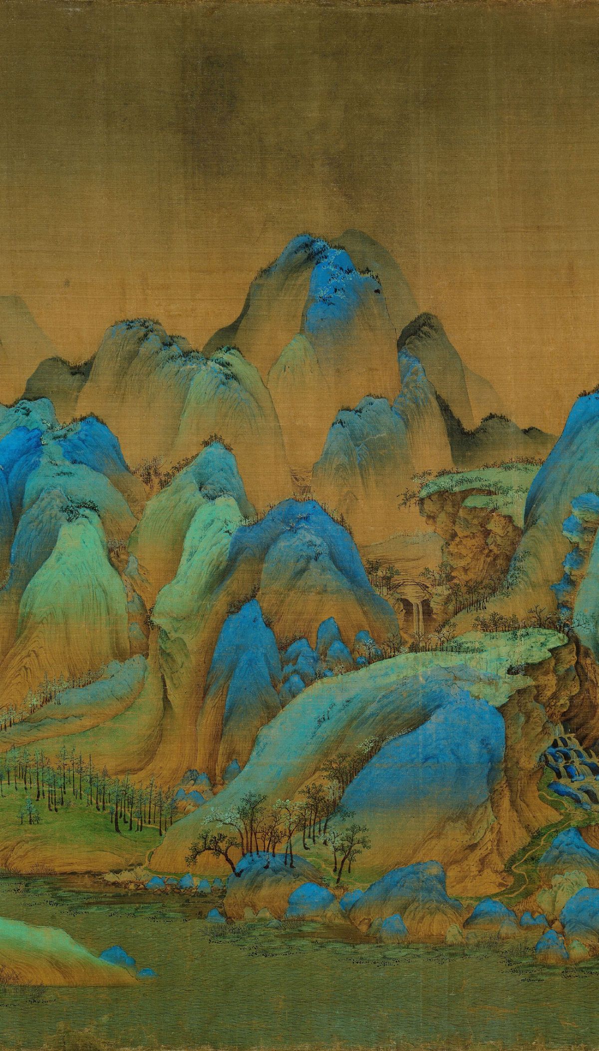 【高清】北宋王希孟《千里江山圖卷》下載_1.39G