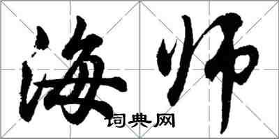 胡問遂海師行書怎么寫