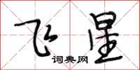 段相林飛星行書怎么寫