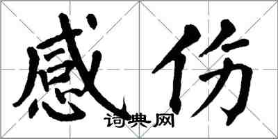 翁闓運感傷楷書怎么寫