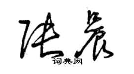 曾慶福張晨草書個性簽名怎么寫