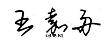 朱錫榮王嘉舟草書個性簽名怎么寫