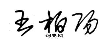 朱錫榮王柏陽草書個性簽名怎么寫