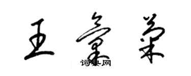 梁錦英王匯菊草書個性簽名怎么寫