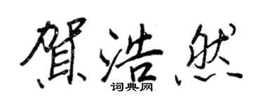 王正良賀浩然行書個性簽名怎么寫