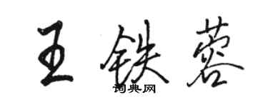 駱恆光王鐵蓉行書個性簽名怎么寫