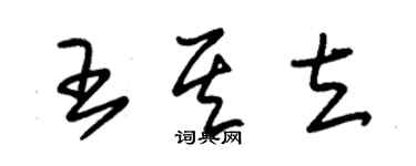 朱錫榮王其立草書個性簽名怎么寫