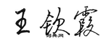 駱恆光王欽霞行書個性簽名怎么寫