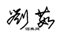 朱錫榮劉茹草書個性簽名怎么寫