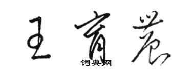 駱恆光王育農草書個性簽名怎么寫