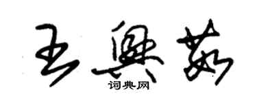 朱錫榮王興茹草書個性簽名怎么寫