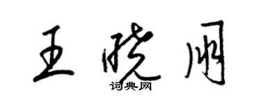 梁錦英王曉朋草書個性簽名怎么寫