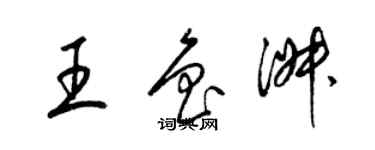 梁錦英王魯淑草書個性簽名怎么寫